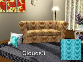 Sims 3 — Clouds3 by matomibotaki — Cloudy fabric effect pattern with 2 recolorable areas, to find under GEOMTRIC, by