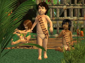 Sims 2 — Complete Jungle Clothing Set - TodF+TodM tiger by zaligelover2 — An outfit for your jungle sims. Part of