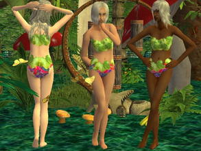 Sims 2 — Complete Jungle Clothing Set - EF swim by zaligelover2 — An outfit for your jungle sims. Part of Zaligelover2\'s