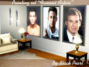 Sims 3 — Painting set Famous Actors by Black__Pearl — I present to you a new set of paintings depicting famous actors.