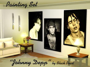 Sims 3 — Wall art Johnny Depp by Black__Pearl — I present to you a picture of a famous actor Johnny Depp! For fans of