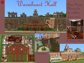 Sims 2 — Warmheart Hall by juhhmi — Amazing and large Baroque mansion for the wealthiest of your sims. Includes large