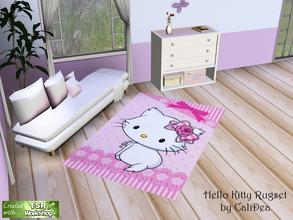 Sims 3 — Hello Kitty Rugset by CaliDea — Hello Kitty Rugset by CaliDea 3 variations 