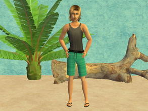 Sims 2 — TM summer outfit set - turquoise by zaligelover2 — TM summer outfit.