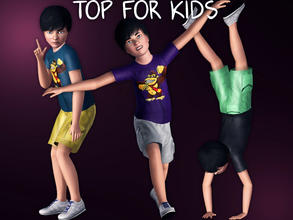 Sims 3 — Freedom TOP FOR KIDS by plamc0 — A cool and fresh new outfit for your young ones. All is recolorable. Have fun!