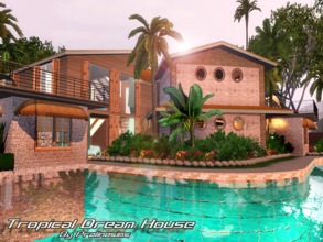 Sims 3 — Tropical Dream House by Pralinesims — EP's required: World Adventures Ambitions Late Night Generations Pets