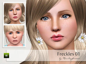 Sims 3 — Freckles 01 by MissDaydreams — Delicate freckles for your Sims! Hope you like it... Gender: Female, Male Age: