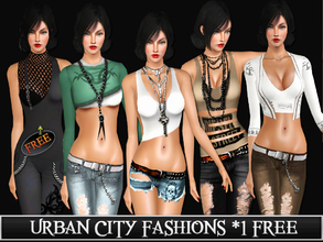 Sims 3 — Urban City Fashions by saliwa — Well this is my new set with 5 outfits and 1 free. All you see what will you