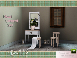 Sims 3 — Heart Shaped Set by deeiutza — Here is the 'heart shaped set' for romantic Sims that like it shabby.