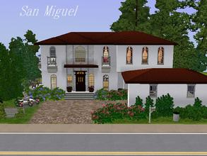 Sims 3 — San Miguel by millyana — For Sale: Large, single family home, Spanish style architecture, 4 bedrooms, 2.5 baths,