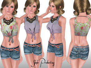 Sims 3 — Krimi Rad 3 by ShakeProductions — New outfit by ShakeProductions (top+denimshorts)