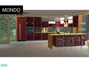 Sims 2 — Kitchen Mondo Cayenne - Recolset by Sasilia — A Recol of Kitchen Mondo. 