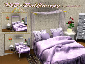 Sims 3 — MB-BedCanopy by matomibotaki — MB-BedCanopy, new canopy with 2 recolorable areas and the possibility to move it