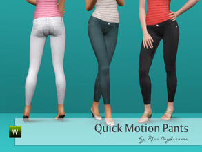 Sims 3 — Quick Motion Pants by MissDaydreams — Quick Motion Pants are skinny pants, which will fit your Sims like a