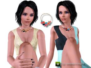Sims 3 —  Necklace with Colorful  Drops by enchanting58 — by enchanting58 - Please. DO NOT re-uploaded - I hope you like