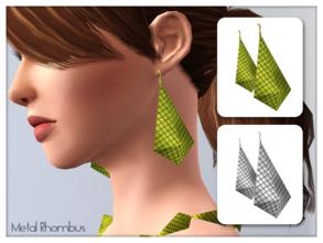 Sims 3 — Earrings Metal Rhombus by Kiolometro — 