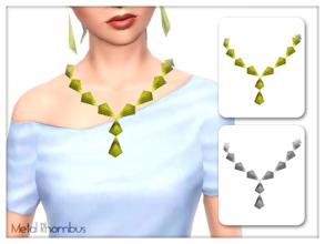 Sims 3 — Collar Metal Rhombus by Kiolometro — 