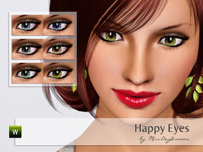 Sims 3 — Happy Eyes by MissDaydreams — Happy Eyes - realistic contact lenses for your Sims! Hope you like it... Gender: