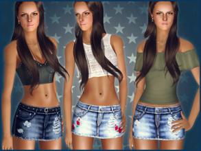 Sims 3 — ~Classic distressed denim skirt~ by Icia23 — Hi :) New denim skirt for your ladies, this package also includes