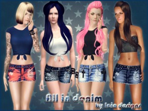 Sims 3 — ~All in denim set of skirts ~ by Icia23 — Hi! :) This time i bring you new skirts in many styles. You will see