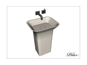 Sims 3 — BathroomOrigami Sink by Pilar — Creado por Pilar para sims3