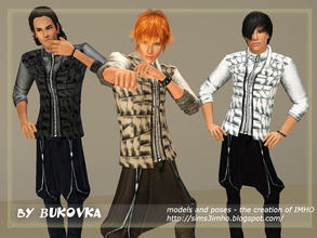Sims 3 — Top jacket Specular Nu'est by bukovka — Jackets for adults and young men. Three variants of repainting. Staining