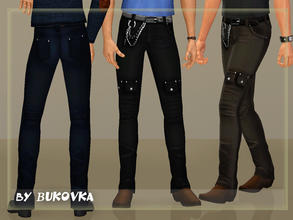 Sims 3 — am bottom Pants Nu'est by bukovka — Pants for adults and young men. Three variants of painting. Staining on two