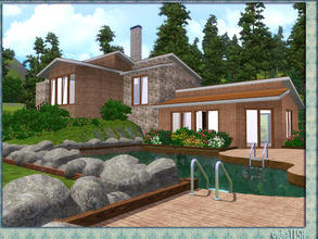 Sims 3 — V| 010 by vidia — This house has 3 bedroom, 1 bathroom, pool and big garage.. vidiaTSR