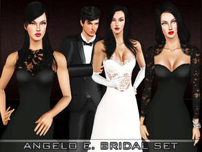 Sims 3 — Angelo E. Bridal Set by saliwa — Formal Set For Your Sims.