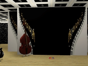 Sims 3 — KEYMURAL by ldanti2 — A 4 piece Mural Set, for all your Sims musical needs, Just a little something to Jazz up