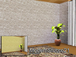 Sims 3 — ModernStucco21 by matomibotaki — Modern strucctural stucco pattern, with 2 recolorable palettes, to find under