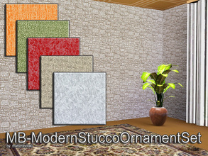 Sims 3 — MB-ModernStuccoOrnamentSet by matomibotaki — MB-ModernStuccoOrnamentSet, 6 different stucco pattern with