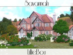Sims 3 — Savannah by lilliebou — This house is for a family of about 7 sims. First floor: -Restroom -Art room -Living