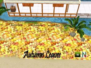 Sims 3 — Autumn Leaves by nicketti — AutumGrass_Clone. Terrain paint inspired by Supernatural EP and Seasons EP.