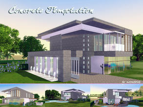 Sims 3 — Concrete_Temptation by matomibotaki — Modern architecture and luxury design makes this house so exclusive. Let