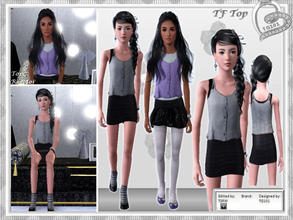 Sims 3 — TG101_TF Crop Tank 019 by trunksgirl101 — Teen Female Crop Top 2 recolorable parts