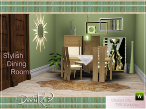 Sims 3 — Stylish Dining Room by deeiutza — It's modern, simple, with clean lines and light colours. Your Sims will fall