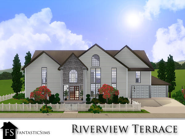 Sims 3 — Riverview Terrace - Requested by fantasticSims — This large home is perfect for the modern family. Built to