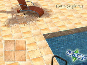 Sims 3 — Cotto Style v.3 by saratella — a broken tile effect, for the most sought external