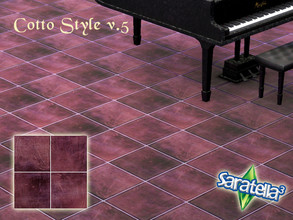 Sims 3 — Cotto Style v.5 by saratella — tile for elegant sophisticated environments