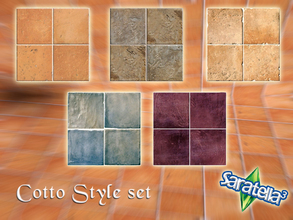 Sims 3 — cotto style by saratella — this (my first) set is dedicated to all lovers of terracotta tiles, a floor that can