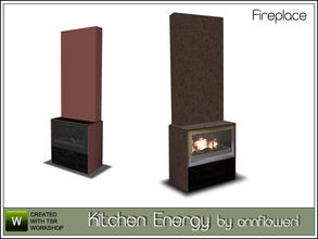 Sims 3 — Drawing_room_studio_Energy_Fireplace_AF by annflower1 — created by annflower1