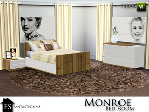 Sims 3 — Monroe Bed Room Set by fantasticSims — Modern and stylish bed room set has 11 new meshes. Perfect for any