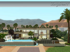 Sims 3 — Laurent la Maison by Brighten11 — A 5 BR/6 BA contemporary mansion, built in Lucky Palms. Garden area has been