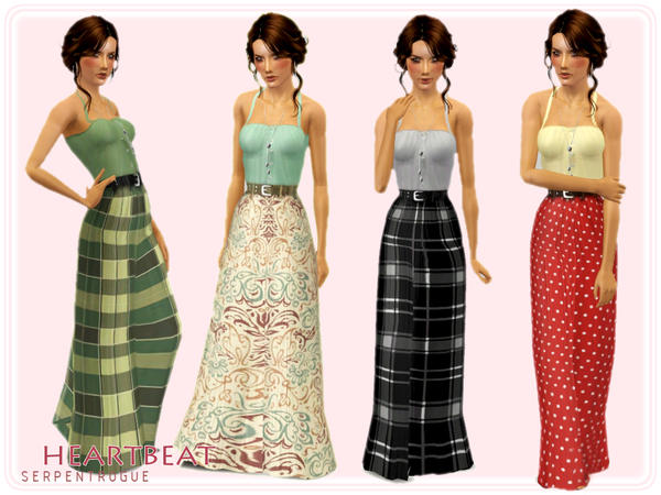 Sims 3 — Heartbeat by Serpentrogue — *4 variations *young adult/adult *3 recolourable area *everyday *tested in the game