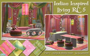 Sims 2 — Indian Inspired Living RC 5 - Part 1 by Simaddict99 — Due to popular request I have created another recolor set
