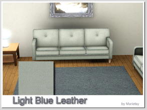 Sims 3 — Light Blue Leather by marietsy2 — by Marietsy Leather pattern great for anything from furniture to walls.