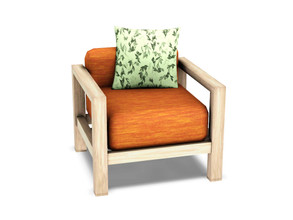 Sims 3 — Akiho Living Chair by sim_man123 — A sleek, modern chair with a hint of Asain flair. Made by sim_man123 from