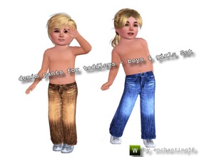 Sims 3 — denim pants for toddlers - Set by enchanting58 — by enchanting58 - Please. DO NOT re-uploaded - I hope you like