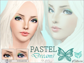Sims 3 — Pastel Dreams Eyes by Pralinesims — New beautiful, colorful eye make up set for your sims! Your sims will love